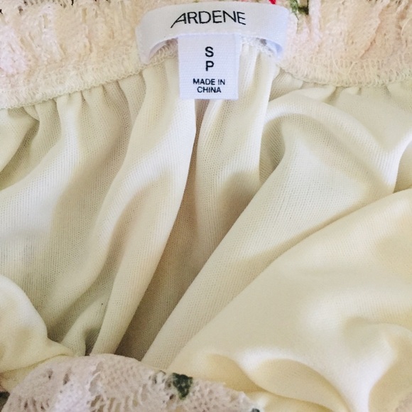 ARDENE Strapless Bandeau Fit Floral Maxi Dress With Belt Ivory/Pink Size Small - Picture 12 of 13